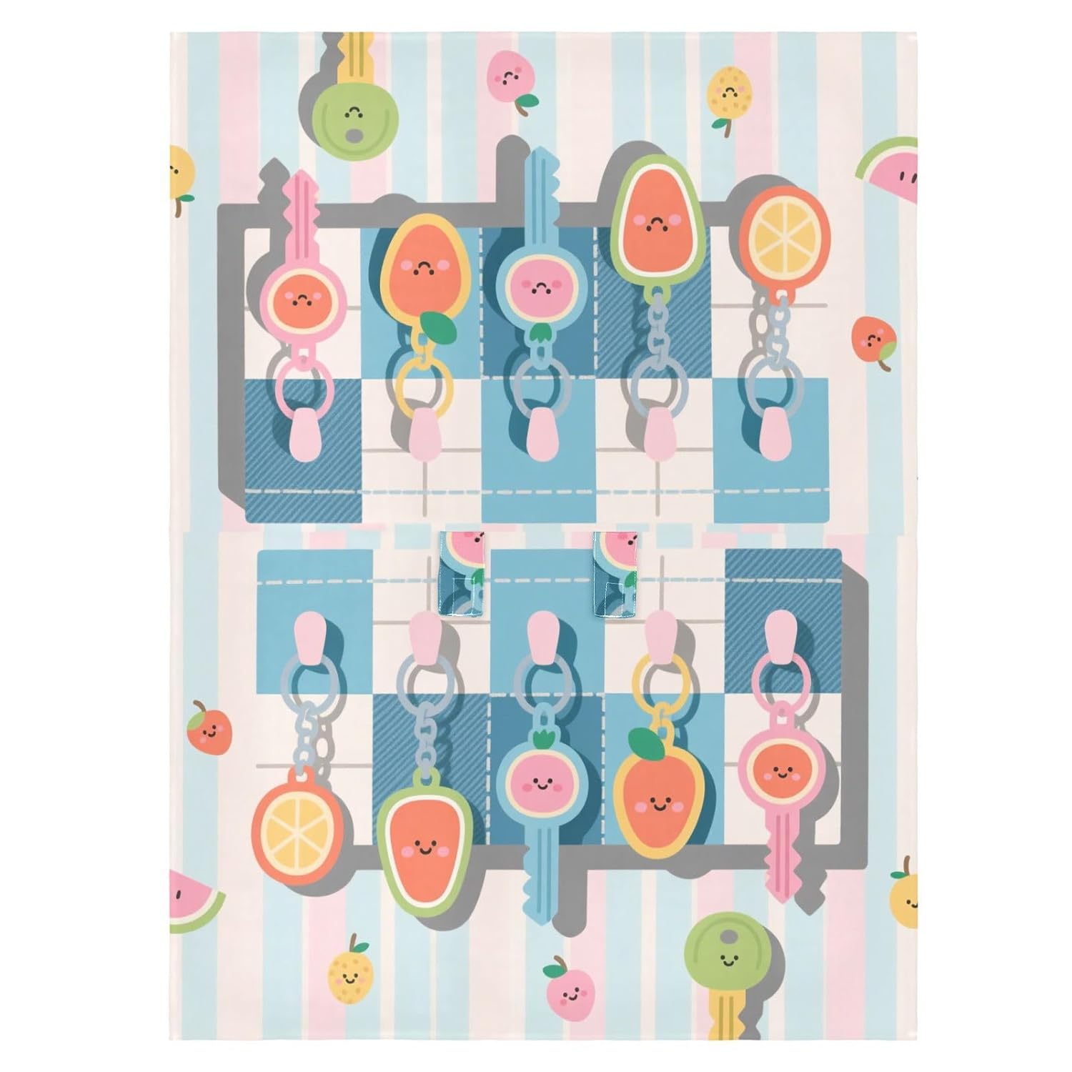 Baby Stroller Sun Cover UV Protection Stroller Netting,Travel Accessories Light Color Cartoon Fruit Key