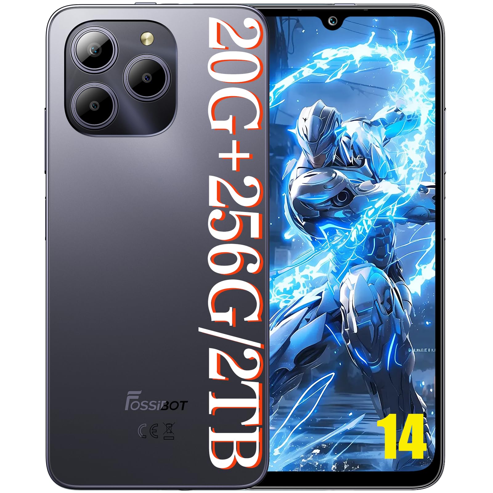 FOSSiBOT S2 最大20GB+256GB Android14 Amazon.com: FOSSIBOT S2 Unlocked Smartphone Android 14, 20GB RAM+