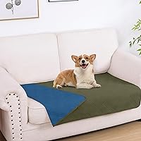 Vista 116 de hyha - Manta impermeable para cama de perro, mantas suaves para mascotas, funda impermeable para sofá para perros, fundas reversibles lavables