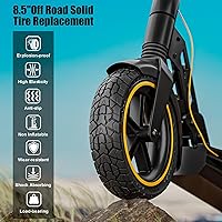 Vista 3 de Neumático todoterreno de 8.5 x 2 pulgadas, compatible con Mijia Xiaomi m365 Pro/GoTrax GXL V2/XR y más (negro, 1 unidad)