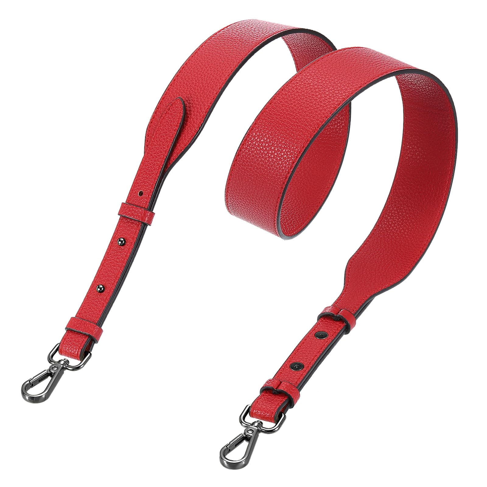Sangle de sac à main réglable 105-115cm rouge lanière large 3.8cm