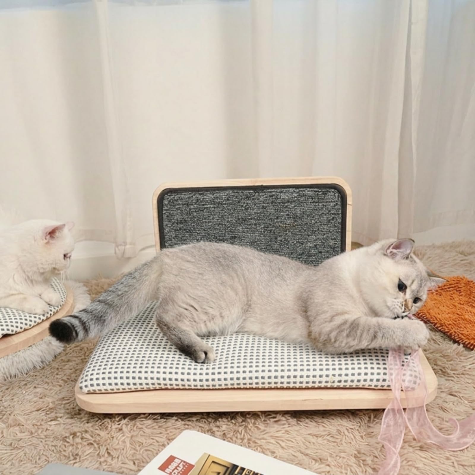 Cama con Rascador Compacta Mueble Resistente para s, Perros Pequeños, Dormitorio