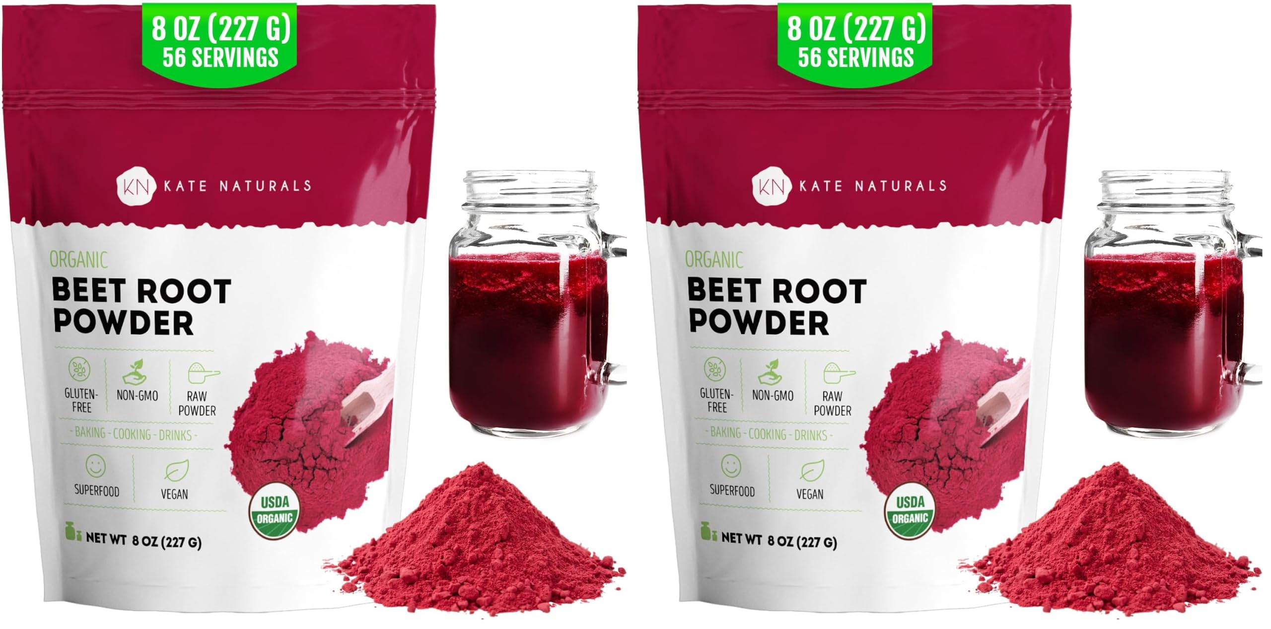 Kate Naturals Organic Beet Root Powder for Smoothies, Baking & Juice, 8oz — Amazon image 11