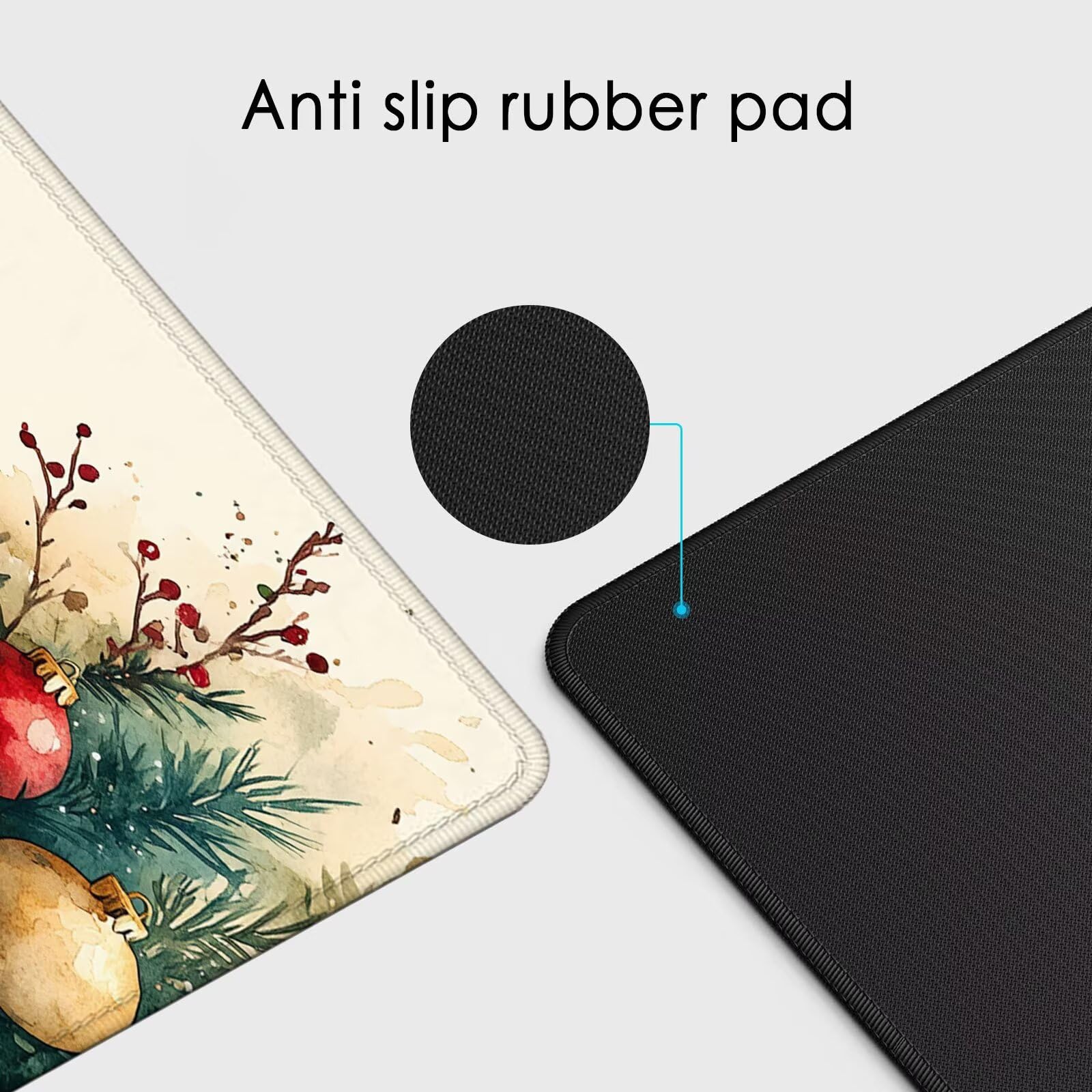 Duża podkładka pod mysz na biurko, 1400 x 600 x 3 mm, gamingowa podkładka pod mysz, antypoślizgowa podstawa, zszyte krawędzie, zwiększona precyzja, mata ochronna na biurko, wodoodporna, prezenty do