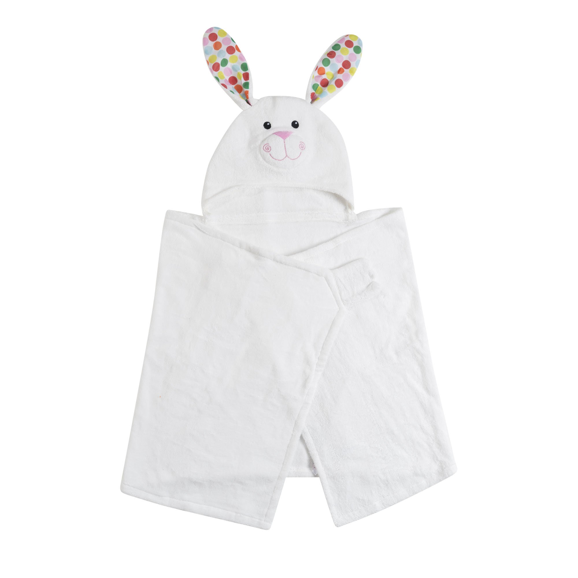 Zoocchini 100 Percent Cotton Kids Hooded Towel Bunny