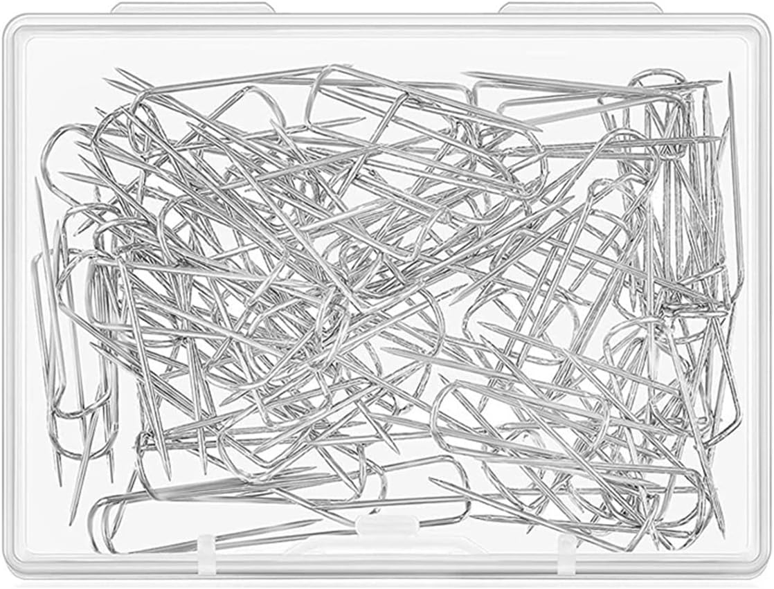 U-Pins U Pins Craft Fork Double Blocking Stainless Steel Sewing Straight for Jewelry Home(200PCS)