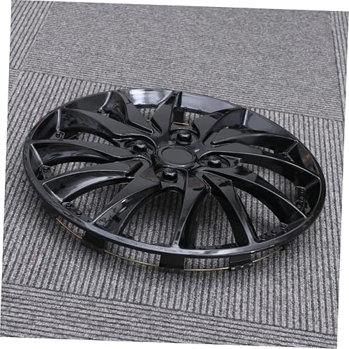 Miniatura 4 de Tapacubos para llanta de automóvil, 14 tapacubos para llantas, accesorios de insignia, decoración negra, cubierta para volante, carcasa de repuesto