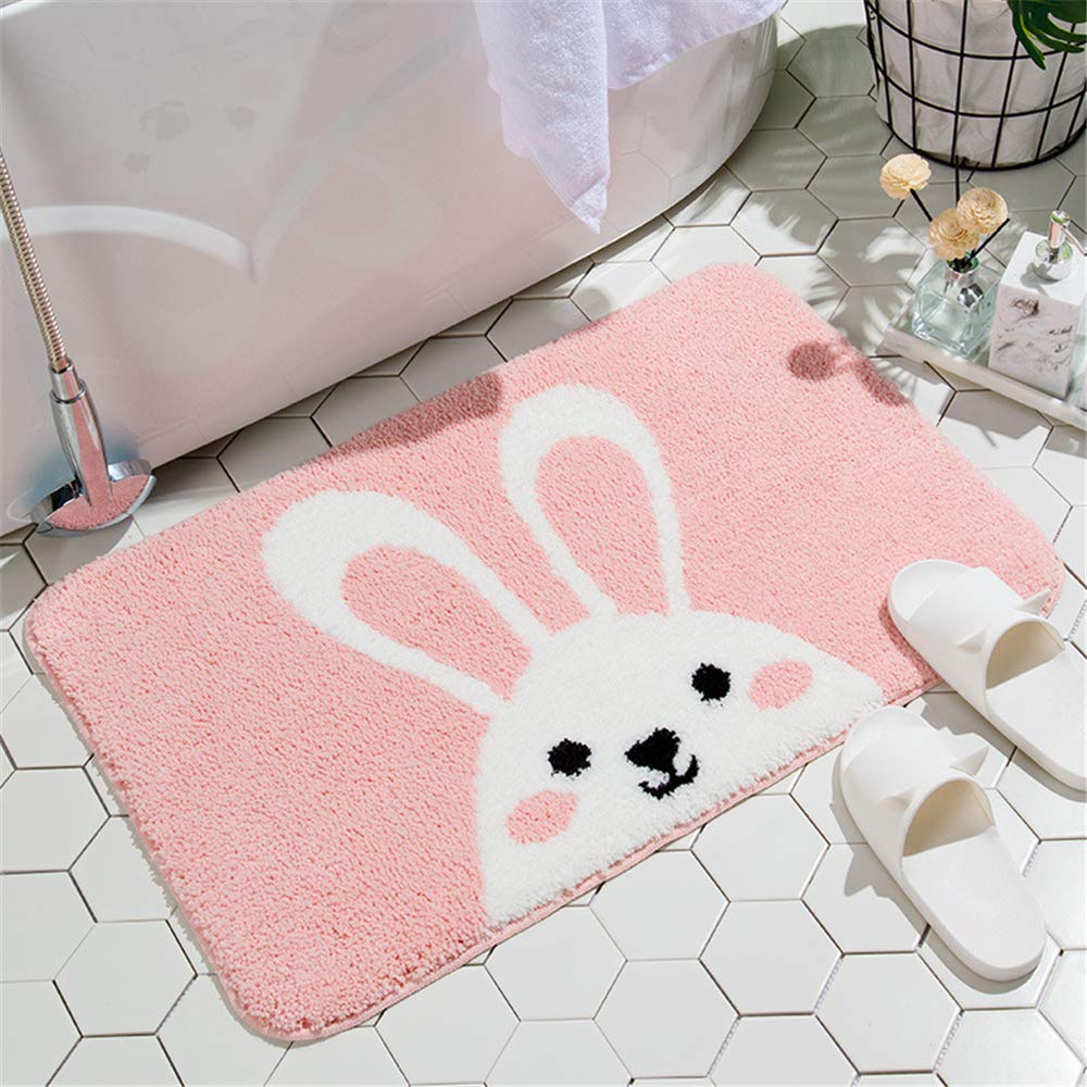 FVGB Microfiber Absorbent Bath Mats For Bathroom Bath Mat Non Slip Bath Rugs Absorbent Mat Water Absorbent Soft Bath Rug50x80cm