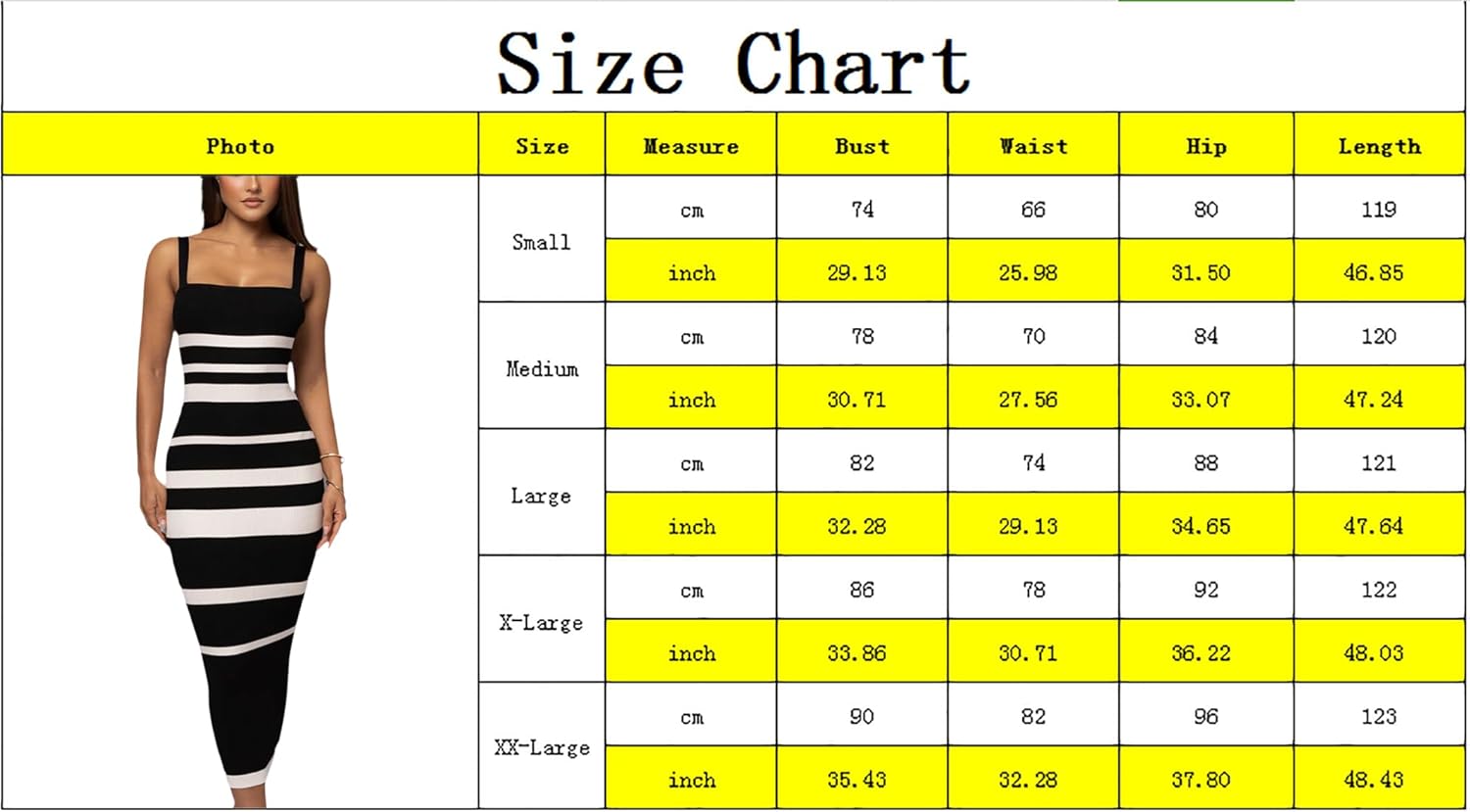 CutieLove Women's Casual Sleeveless Striped Bodycon Midi Dress Square Neck Ribbed Knit Dresses - Image 4