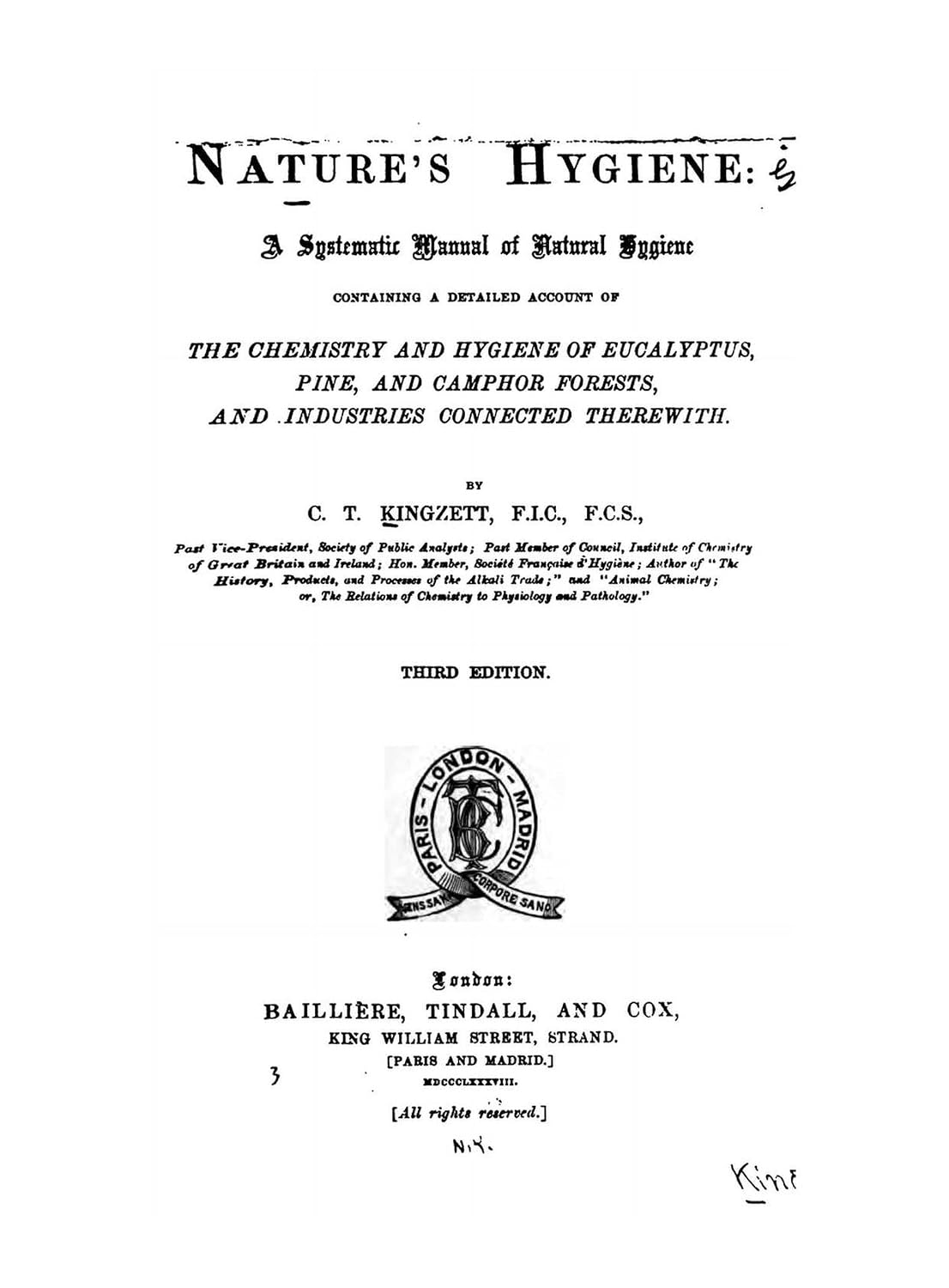 Nature's Hygiene, a Systematic Manual of Natural Hygiene