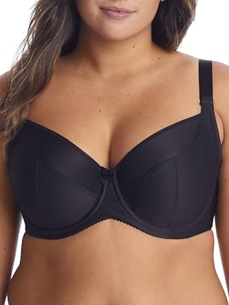 Elila Chloe Side Support Bra 44I, Black