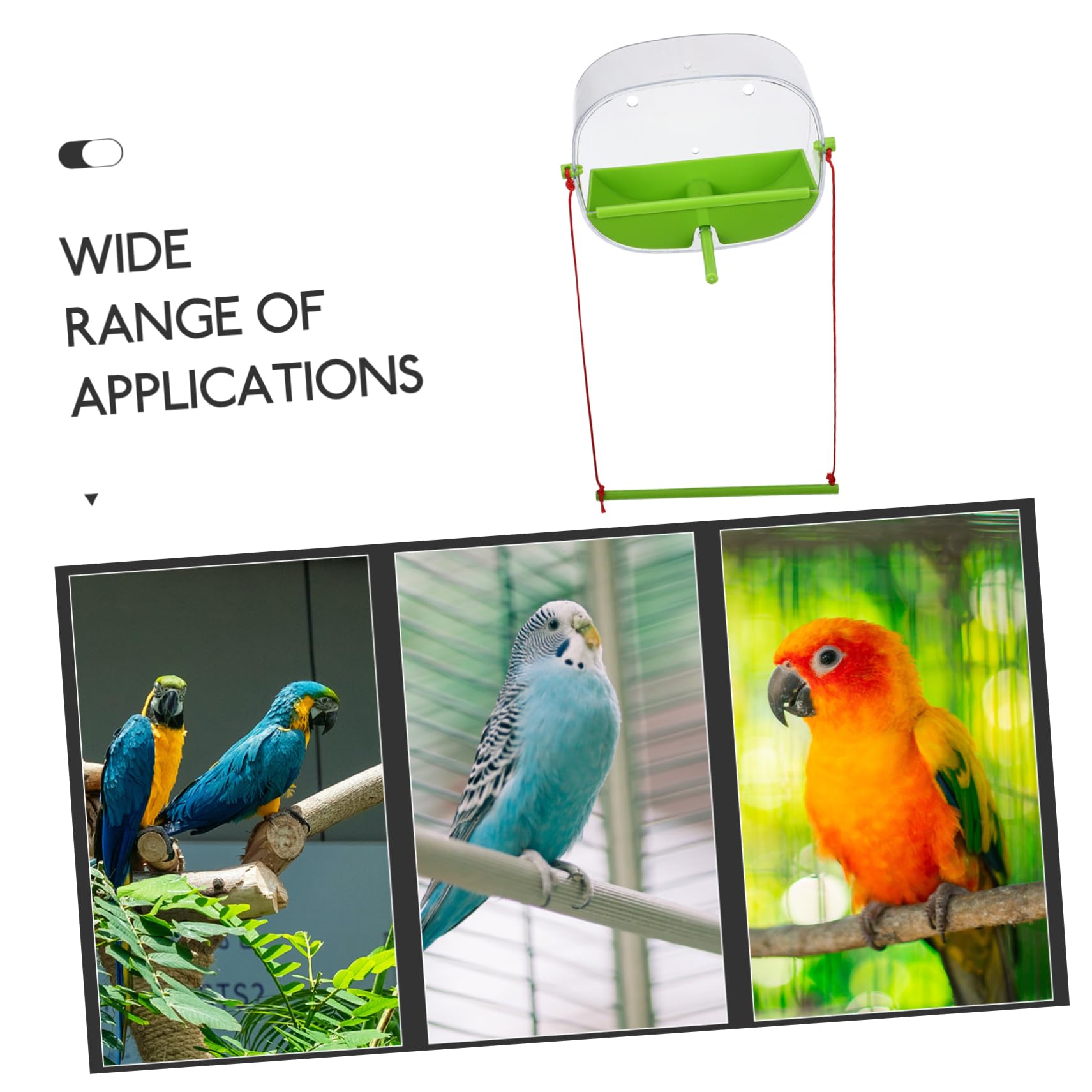 BESPORTBLE 3 Juegos Comedero para Pájaros Alimentador De Ventana Comederos para Pájaros Comedero De Agua para Soporte De Ventana para Comedero De Colibrí Educación Física Green