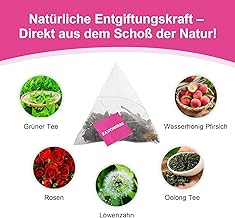 Detox Tee zum Abnehmen, Abnehmentee, 56 Tage Cleanse Weight Loss, Tea Natürliche Kräutermischung, Körper formender Tea, Sanfte Entgiftung und Reinigung, 100% Vegan