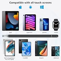 Vista 2 de Lápiz óptico para pantallas táctiles, 2 en 1, lápiz capacitivo compatible con iPhone/tabletas/Android/Samsung/Microsoft/Surface todas las pantallas