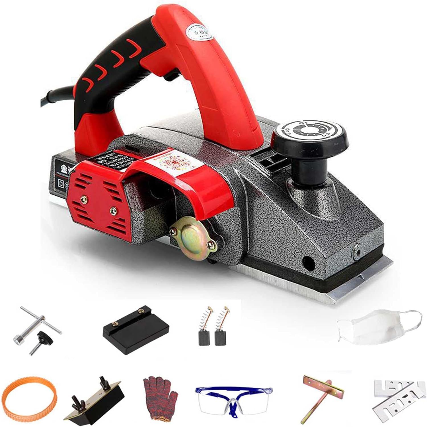 Power Hand Planer Kit,Woodworking Hand Planer,Cordless Planer, Adjustable Depth,Small Electric Planer for Woodworking,1600w
