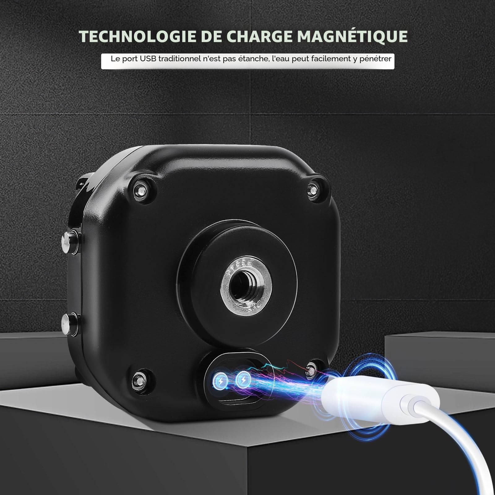 KAOLALI Motorcycle TPMS Système de Surveillance de la Pression des pneus sans Fil pour Moto chargeable par et USB Moto TPMS avec 2 capteurs externes Affichage LCD numérique TPMS pour Moto à Deux Roues