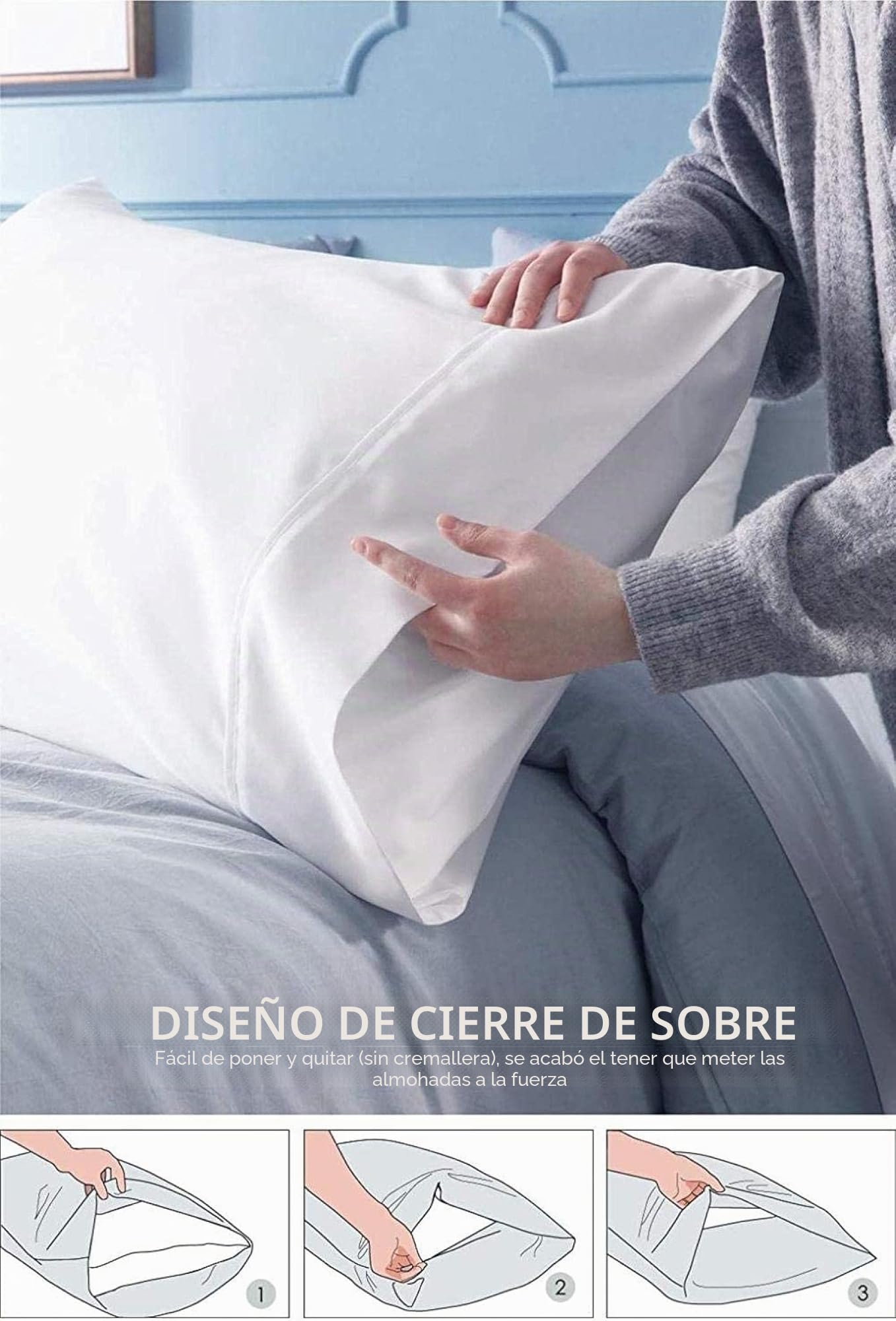 Fundas Nórdicas Cama - Blanco Plumas Bohemia 280X240 Cm Fundas Edredón Nórdico con 2 Fundas De Almohada 50X75Cm - Microfibra Muy Suave Transpirable Antiarrugas
