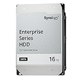 Synology HAT5300 SATA-HDD, 16 TB, 8,9 cm (3,5 Zoll), 7200 U min, für 24 7 Umgebungen HAT5300-16T Silber 16TB