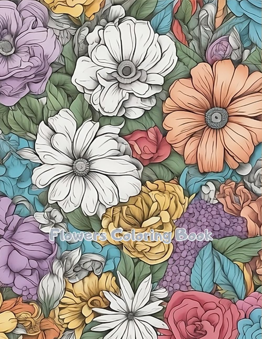 Flower Coloring Book