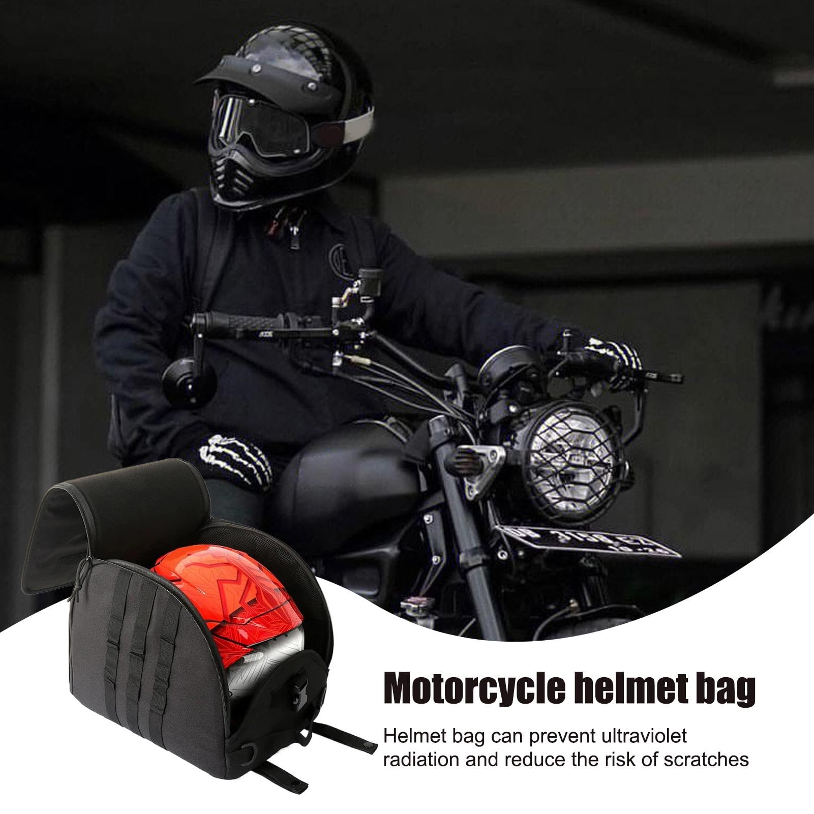 Bolsa Portacasco Moto Estuche Protector Oxford para Equipo