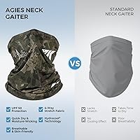Vista 2 de KastKing Agies - Polaina para el cuello, máscara facial de pesca, protección solar UV, transpirable, de secado rápido, polainas de cuello