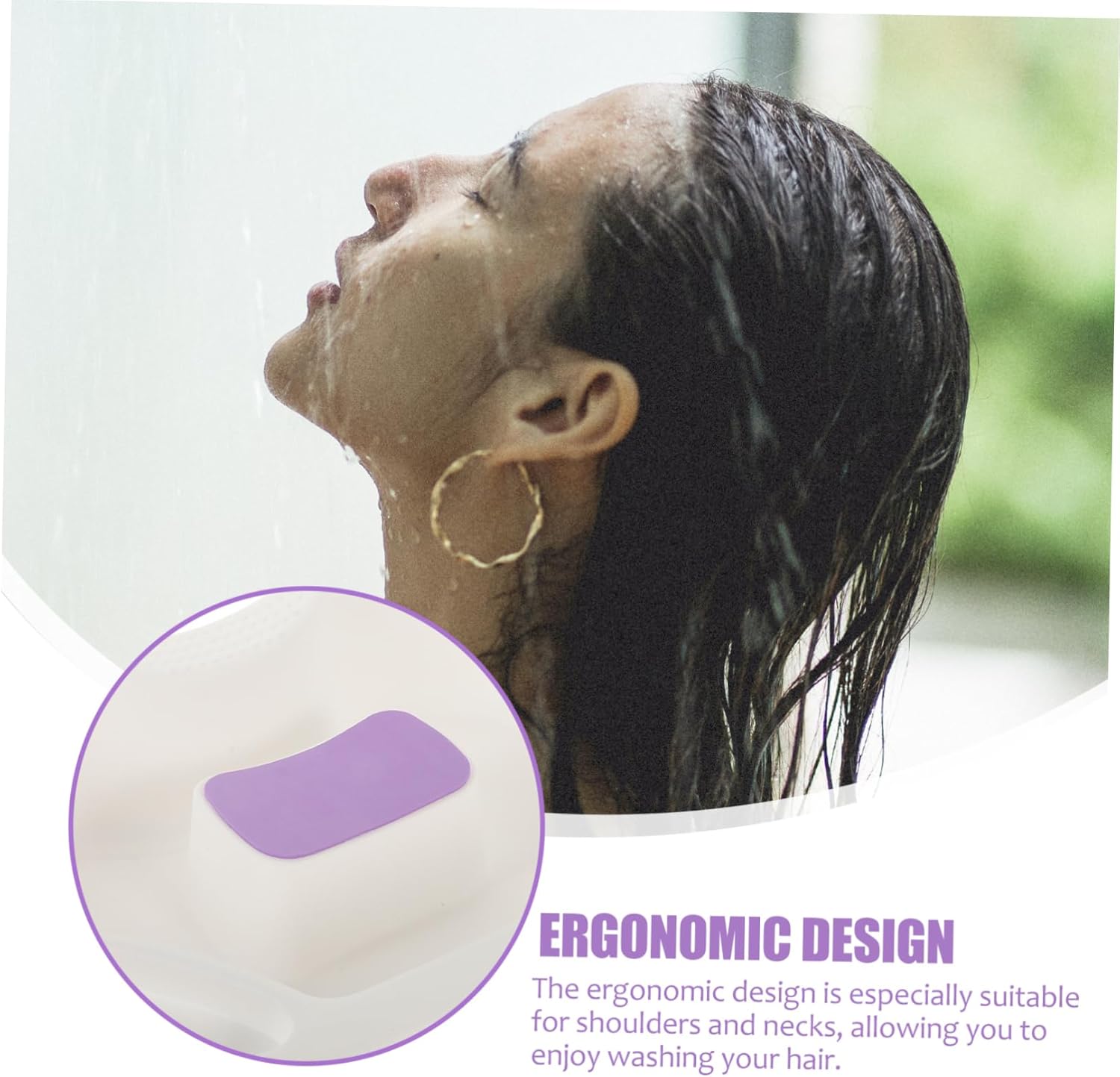Portable Shampoo Basin for Elderly and Pregnant Women Bedside Hair Washing Tray Drain Hose Easy to Use for Home Care