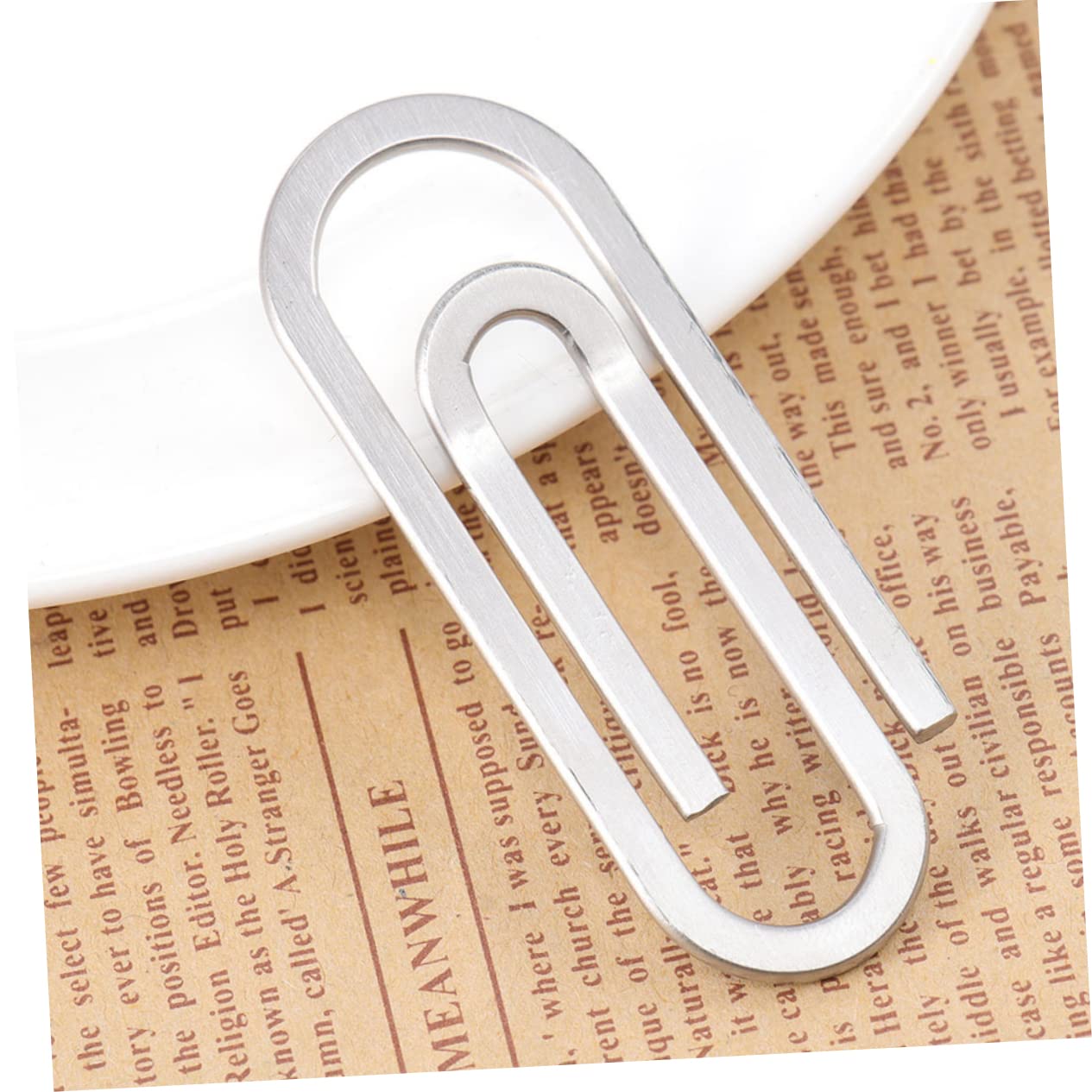 DOITOOL 5 Set Fermacarte Inossidabile Clip Per Documenti E Fermasoldi Pratici E Resistenti Per Ufficio E Casa 3 Pezzi * 5