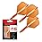 Target Darts K Flex Integrated Dart Flights and Shafts, No.6 Orange (Short) | Pack of 3 K-Flex - No6, Kflex All in One Moulded Dart Flight & Stem | Professional Dart Accessories