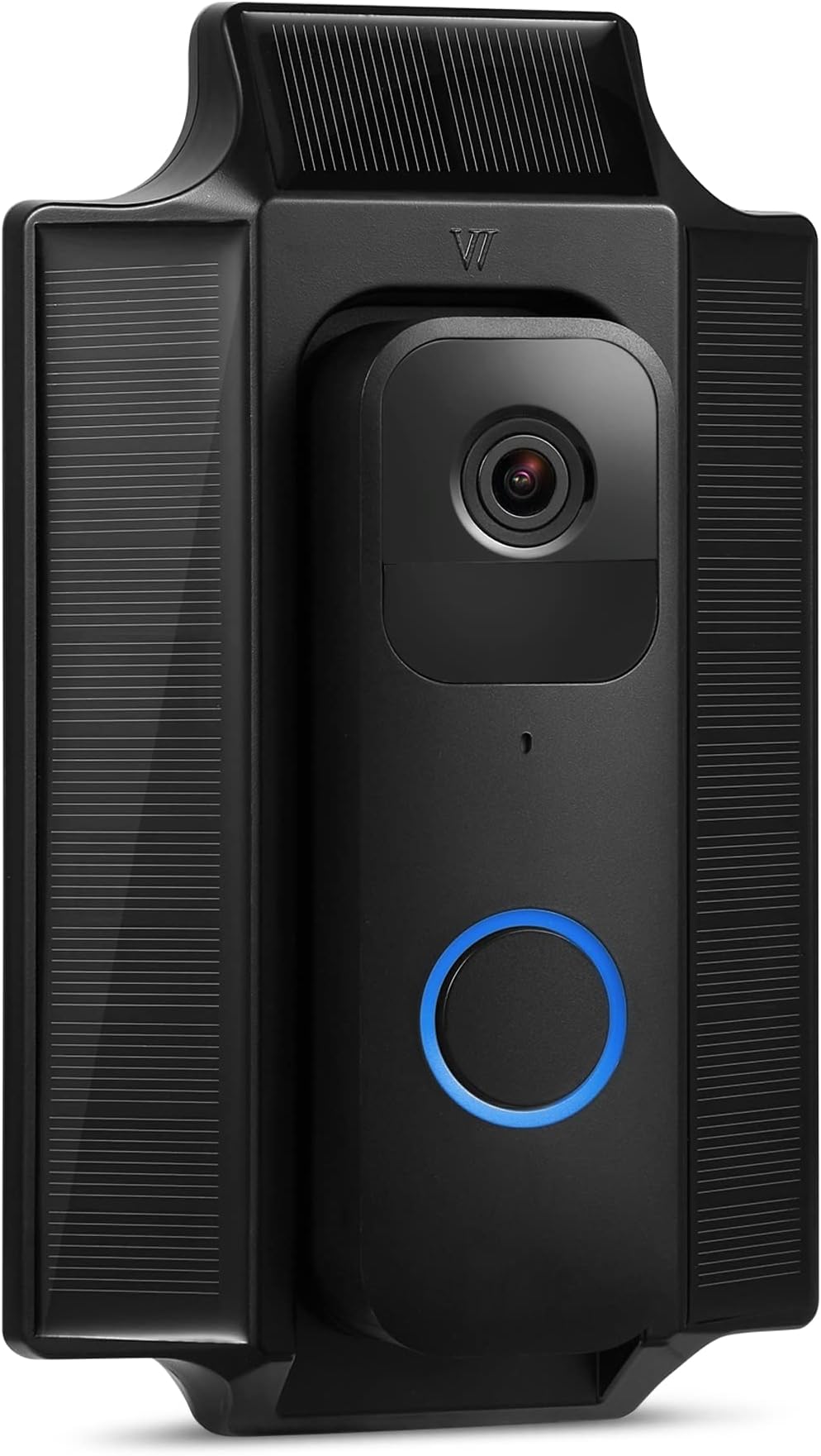 Wasserstein ソーラー充電器とマウント - Blink Videoドアベルに対応 - Blink Videoドアベル用ソーラーパワー(ブラック)