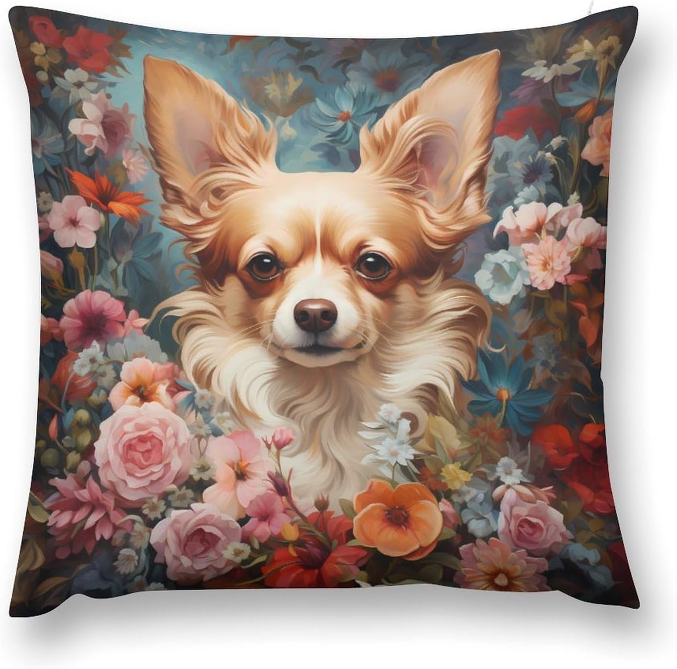 Keebik William Morris Vintage Floral Animal Dog Cushion Cover Soft