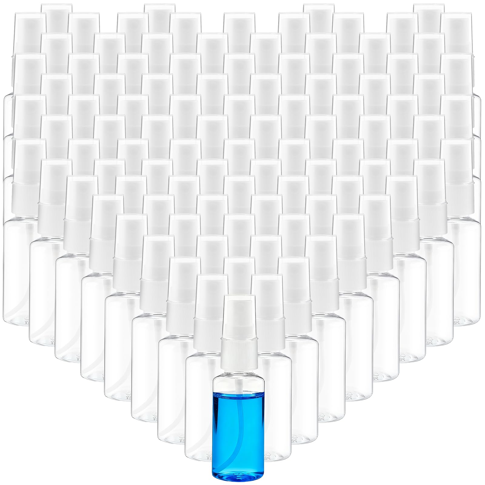 Mini butelki z rozpylaczem, 29 ml, małe plastikowe butelki z rozpylaczem, przezroczysty alkohol z małymi lejkami, puste plastikowe butelki, butelka podróżna na olejki eteryczne, perfumy