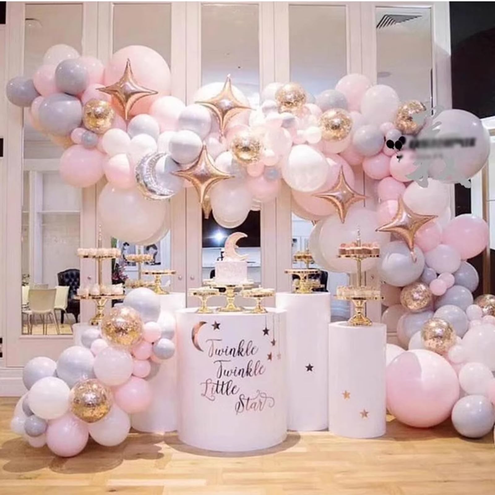 HASMI Cilindros para Decoracion de Fiestas Mesas, Soporte de Pedestal, Exhibición de Pilares de Boda, Mesas de Postres para Baby Shower, Decoración para Eventos de Fiesta de Cumpleaños