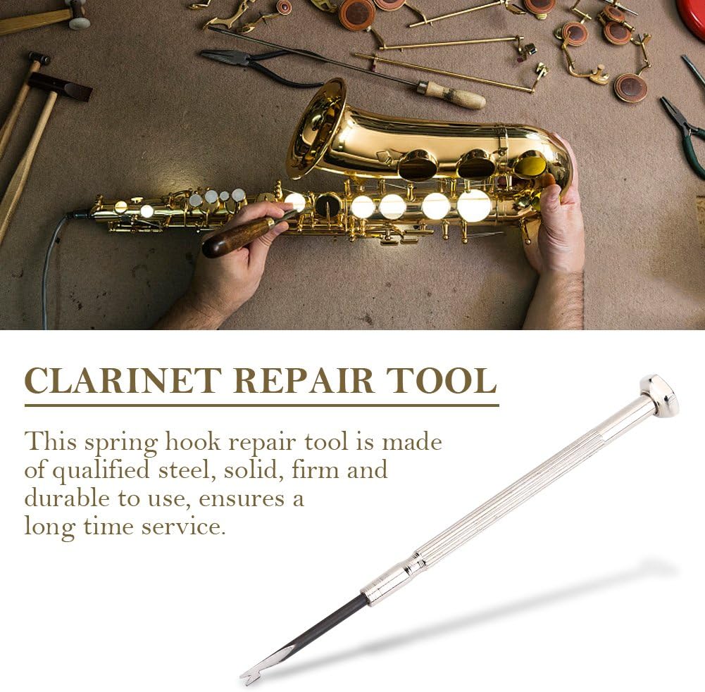 Spring Hook Repair tool, Woodwind Repair Tool Spring Hook Maintenance Tool for Clarinet Flute Basson Oboe Piccolo Accessory