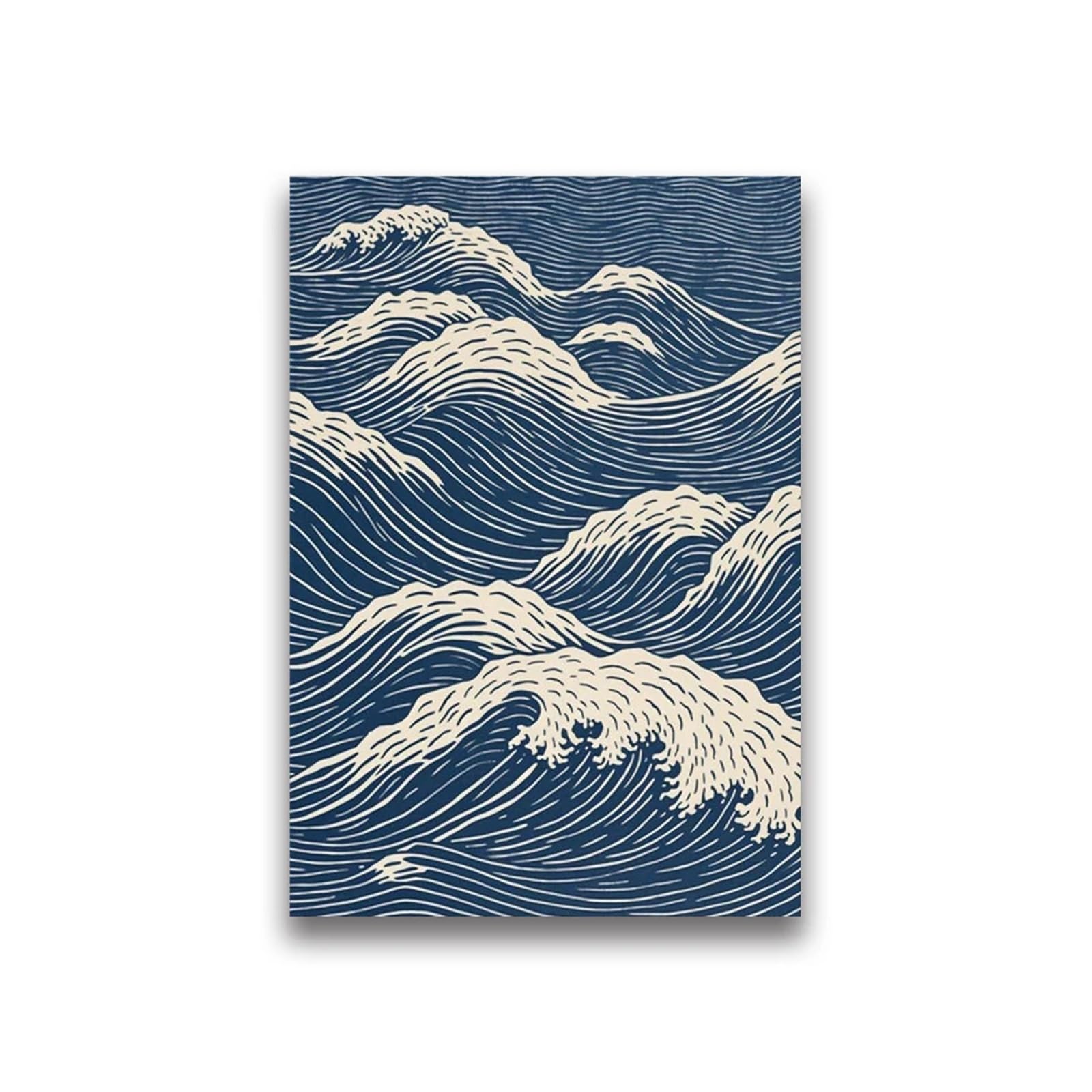 Graiting 1pc Waves Art Pictures Surfing Penguin Manta Dolphin Whale Prints Canvas Painting For Home Living Room Decoration(04,50x70cm)