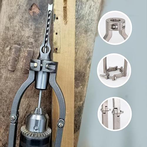 Miniatura 7 de LNROE-K Adaptador de broca de agujero cuadrado, accesorio de mortaje para prensa de taladro, brocas de agujero cuadrado para herramientas de madera,