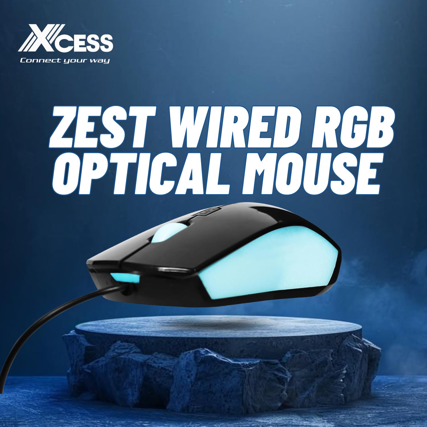 Amazon.in: Buy XCESS Zest Wired RGB Optical Mouse | 1600 DPI | 4