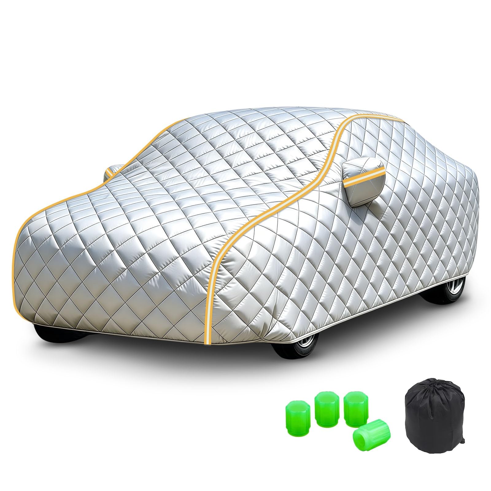 Funda Coche antigranizo Compatible con VW Touran | Lona coche exterior transpirable,resistente al polvo,viento,arañazos y rayos UV,con bandas reflectantes