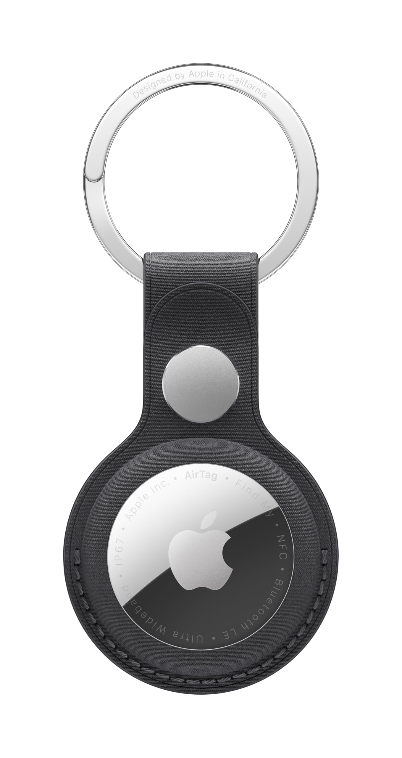 Apple Portachiavi AirTag in tessuto FineWoven - Nero ​​​​​​