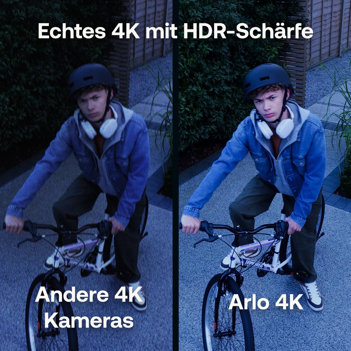 Arlo Ultra 3 4K Akku Überwachungskamera Aussen mit SmartHub, 1er-Set