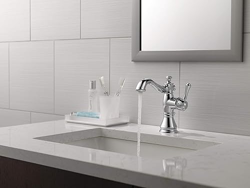 Miniatura 8 de Delta Faucet Cassidy - Grifo de baño extraíble, grifo extraíble de baño de níquel cepillado de un solo orificio con extraíble, grifo de lavabo de