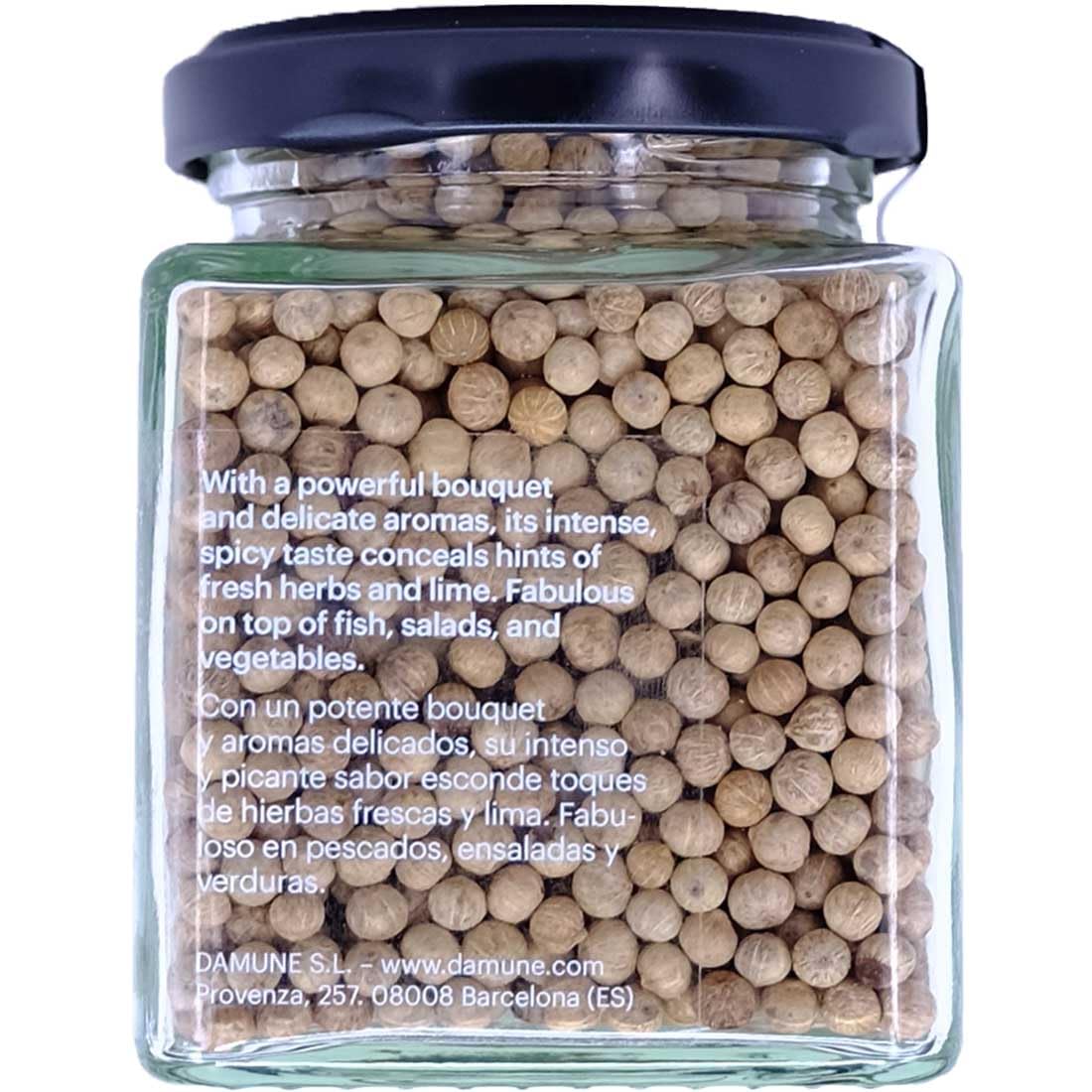 DAMUNE Poivre Blanc de Kampot grains entiers Premium - 120g