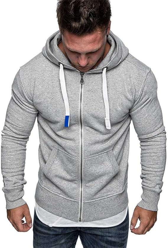 Amazon パーカー メンズ 長袖 フリース フルジップ ジャケット おしゃれ スウェットシャツ フード付き アウトドア コート 人気 ポケット スウェットパーカー 春秋冬 無地 カーディガン カジュアル 秋服 シンプルスタイル スウェット フーディ トレーナー パーカー 通販