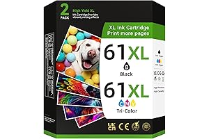 61XL Printer Ink for HP 61 Ink Cartridges Combo Pack