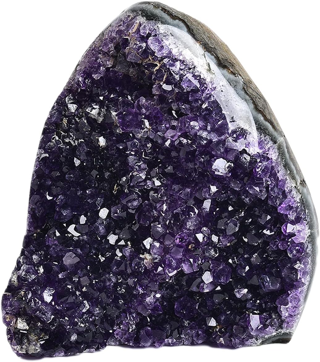 JIC Gem Class 1 Natural Deep Purple Uruguay Amethyst Crystal Clusters Upright Stone Raw Amethyst Geode Quartz Mineral Specimen - Image 2