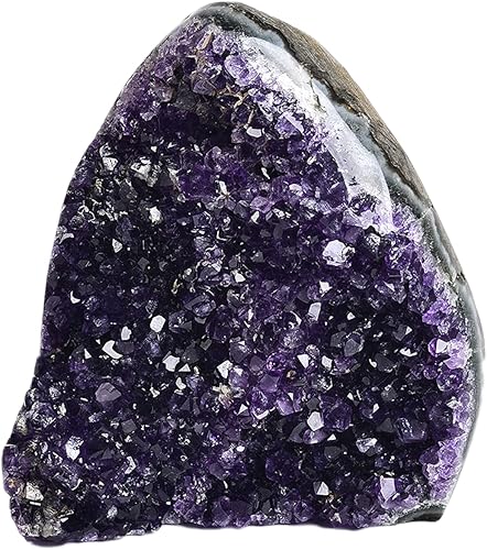 Miniatura 2 de JIC Gem Clase 1 Natural Deep Purple Uruguay Amatista Crystal Racimos Piedra vertical Especimen mineral de cuarzo de geoda de amatista cruda