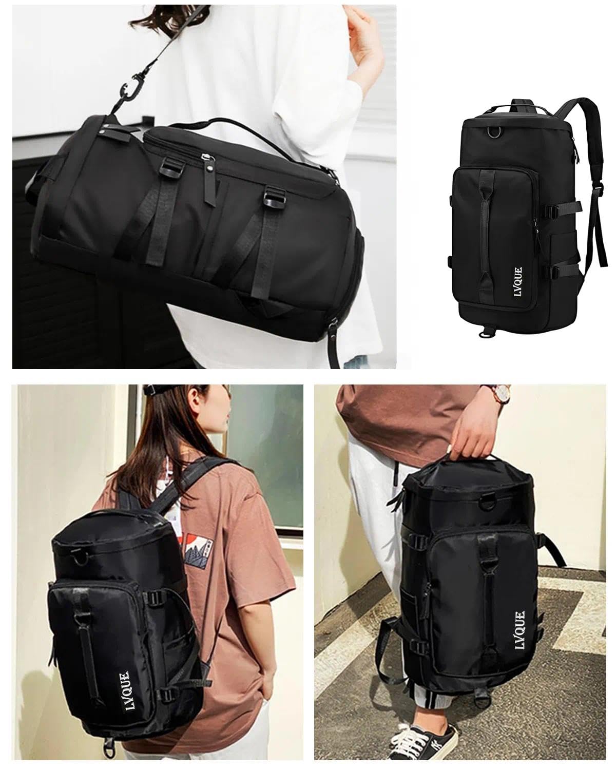 Janety Bolsa de deporte para hombre y mujer, impermeable, 40 l, bolsa de deporte, bolsa de fin de semana