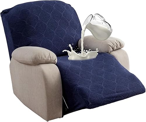 Miniatura 40 de Fundas de sofá reclinable 100% impermeables, 3 piezas cubiertas elásticas para sofá reclinable para sofá de 3 cojines, apto para mascotas, fundas de