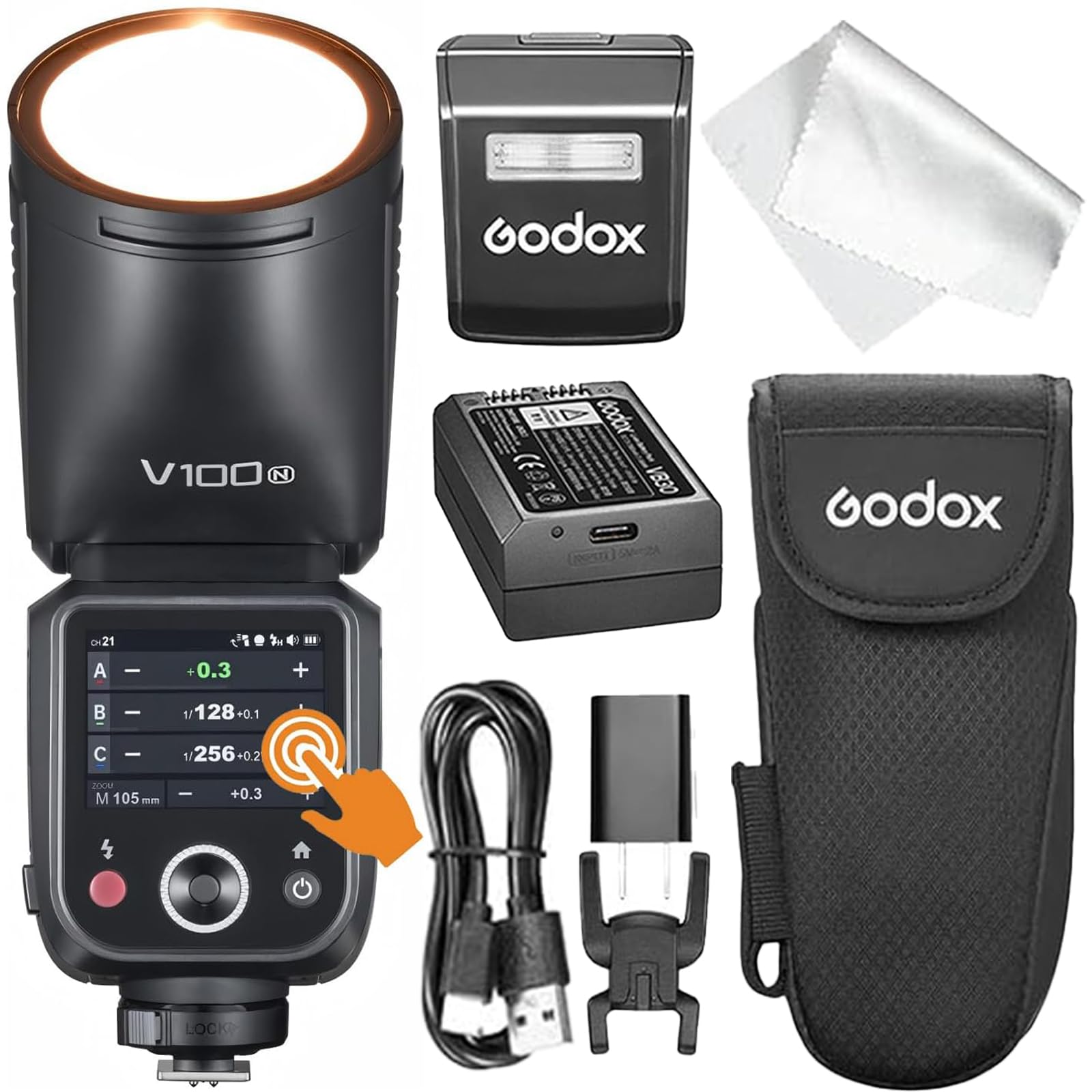 Godox V100N Camera Flash Speedlite, V100 N Touch Screen