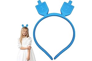 Light-Up Hanukkah Headband - Spin Into the Festive Spirit with Dreidel & Menorah Illumination