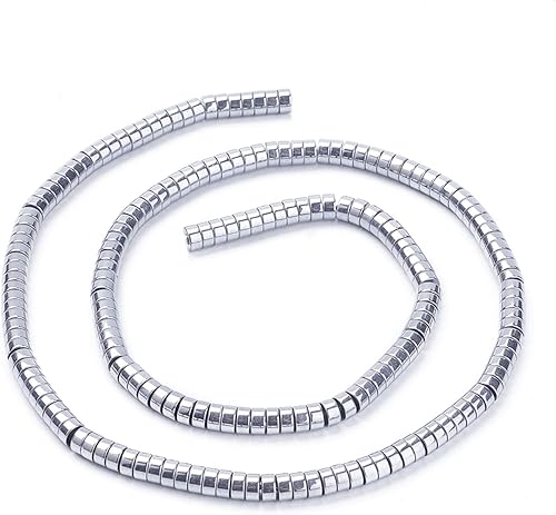 Miniatura 4 de Craftdady 200 cuentas de hematita sintética de disco Heishi de oro rosa de 0.236 pulgadas (0.236 in), lisas, planas, redondas, cuentas sueltas de